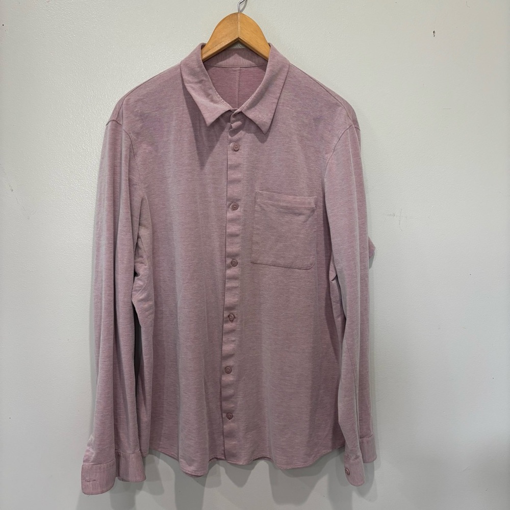 lululemon athletica Pink Casual Button Down Shirt